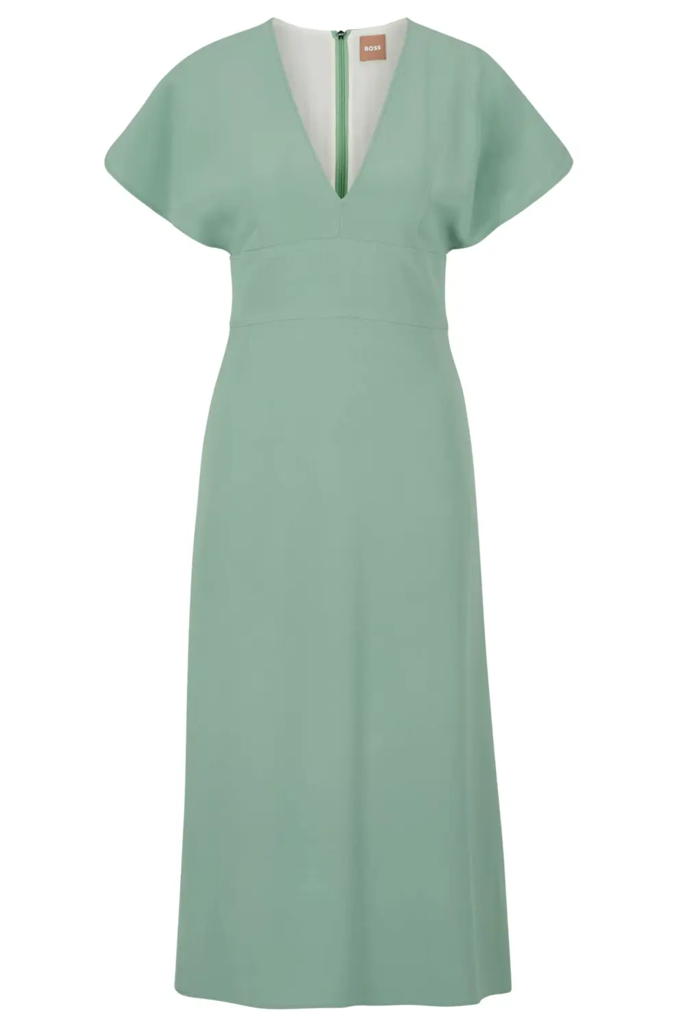 

Платье Boss Slim-fit Long-length With V Neckline, светло-зеленый