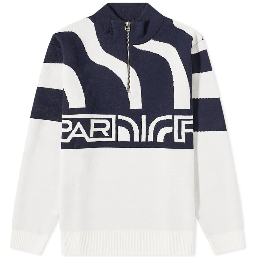 

Джемпер By Parra Shoulder Waves Half Zip Knit, Серый