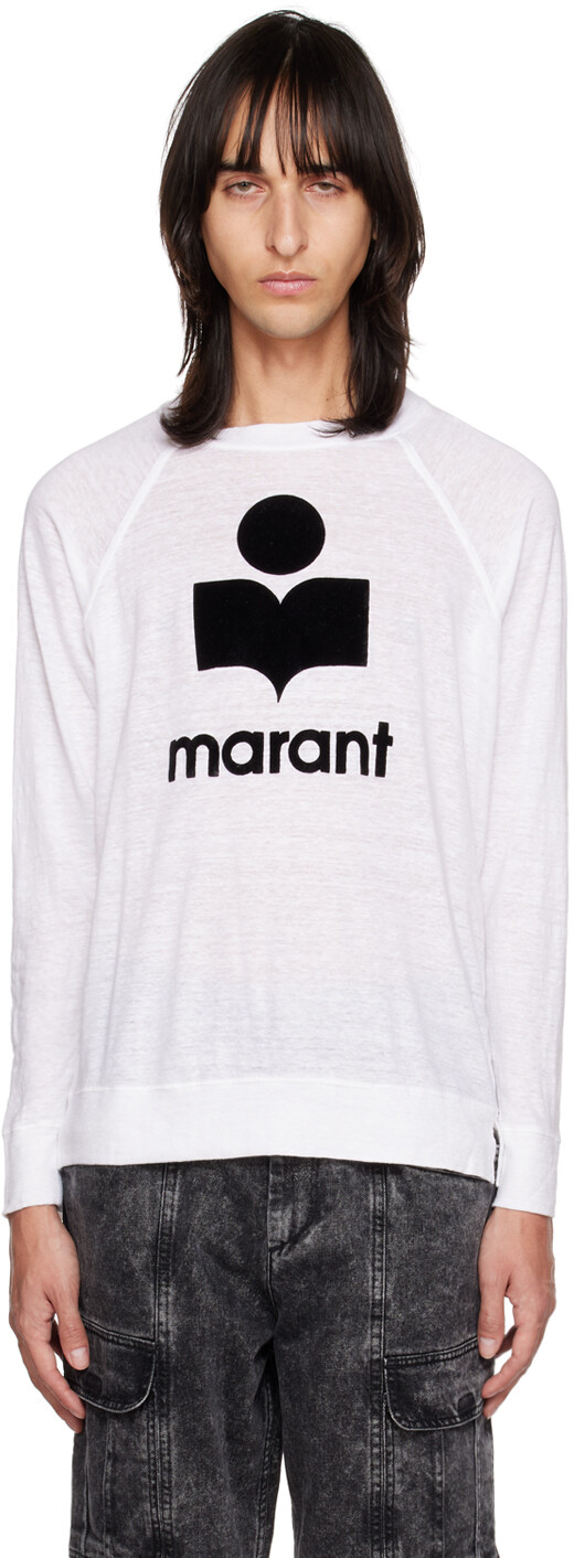 

Белая футболка с длинным рукавом Kieffer Isabel Marant