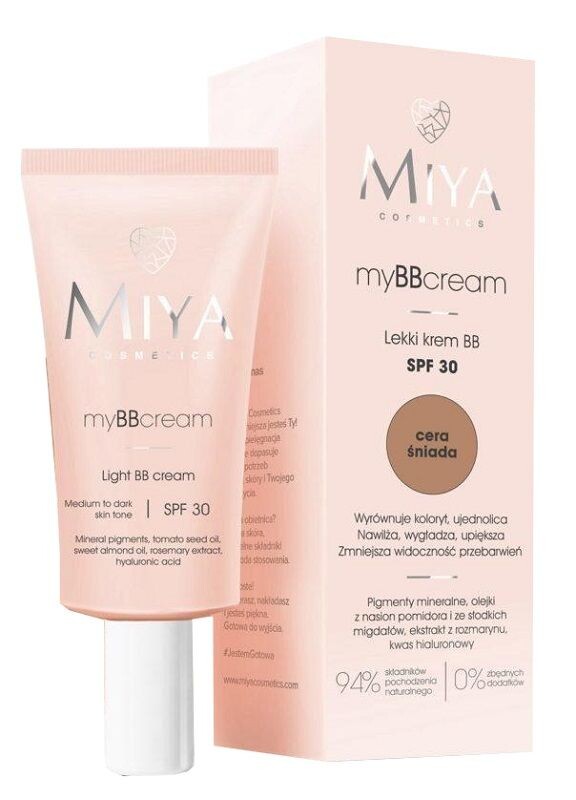 

Miya myBBcream SPF30 ВВ крем для лица, Śniady