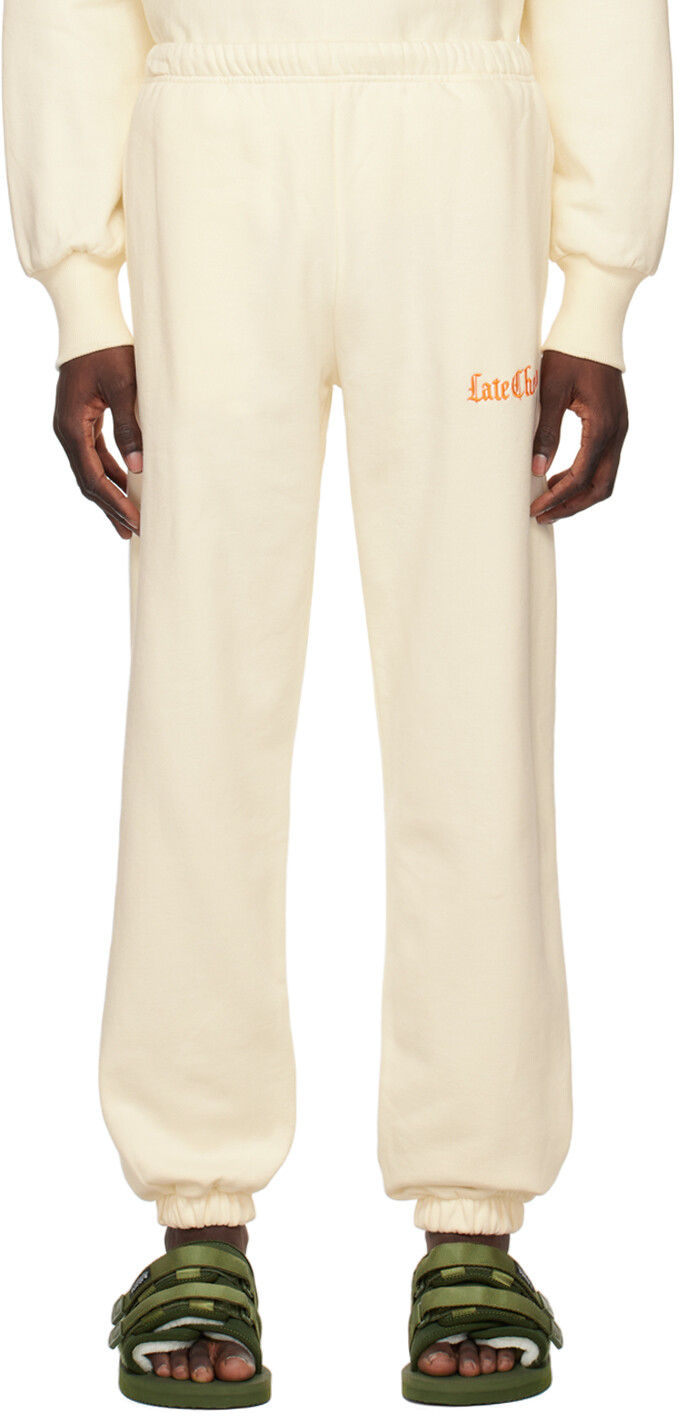 

Брюки Off-White с вышивкой Late Checkout, Серый
