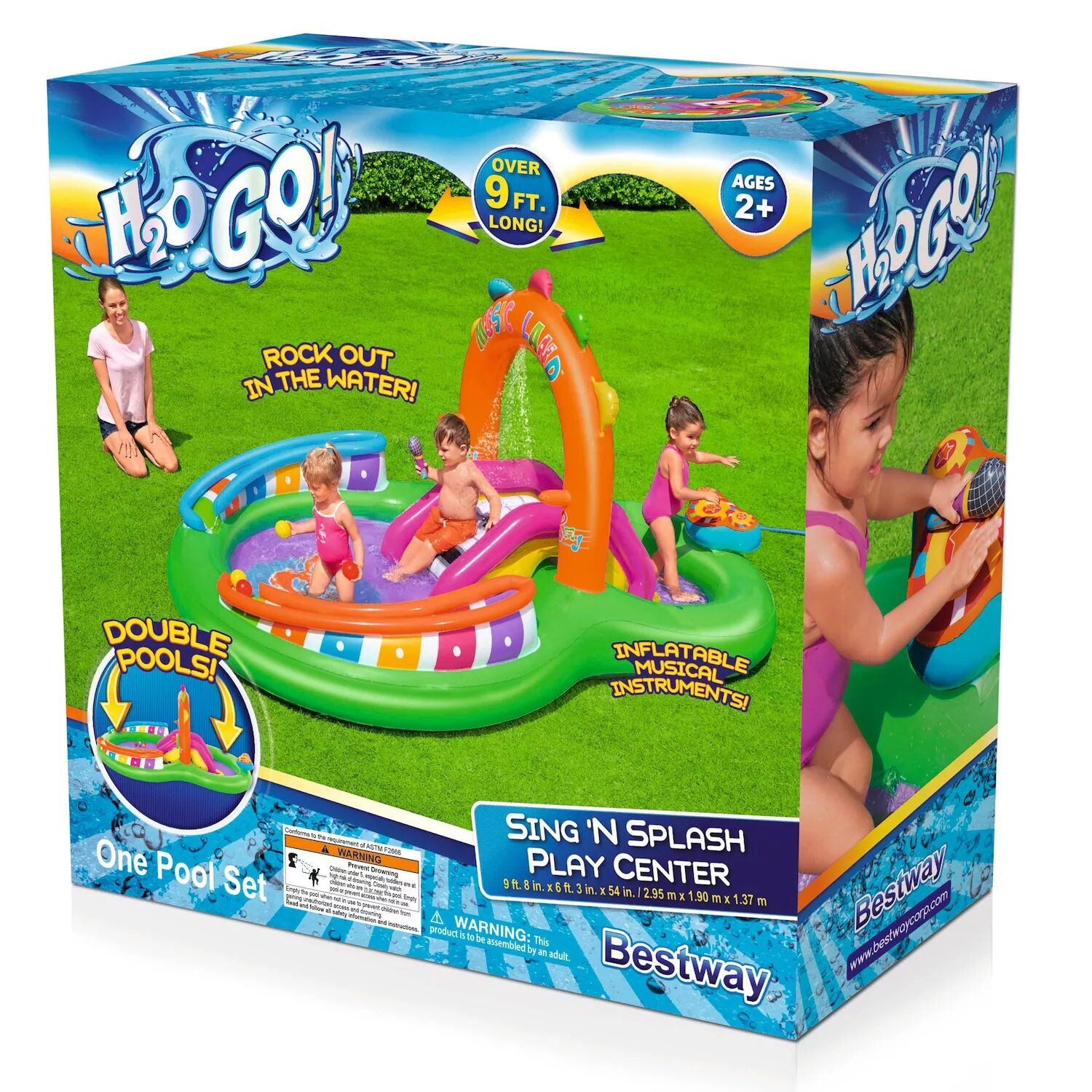 

Бествэй Х2ОГО! Игровой центр у бассейна Sing 'N Splash Bestway