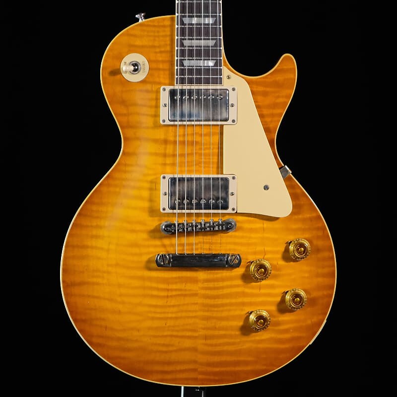 

Электрогитара Gibson Custom 1959 Les Paul Standard Reissue Light Aged Electric Guitar - Dirty Lemon