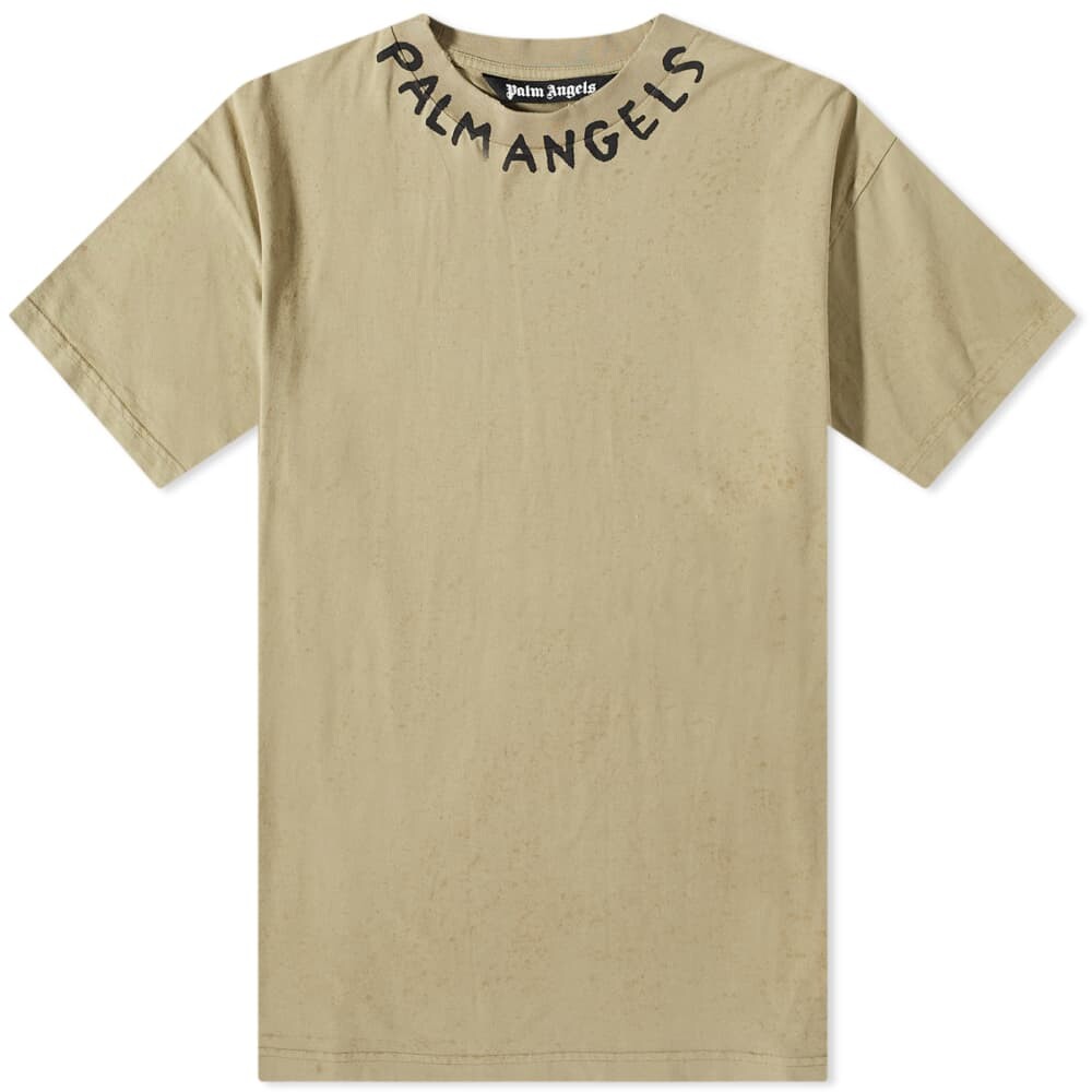 

Футболка Palm Angels Neck Logo Tee, Серый