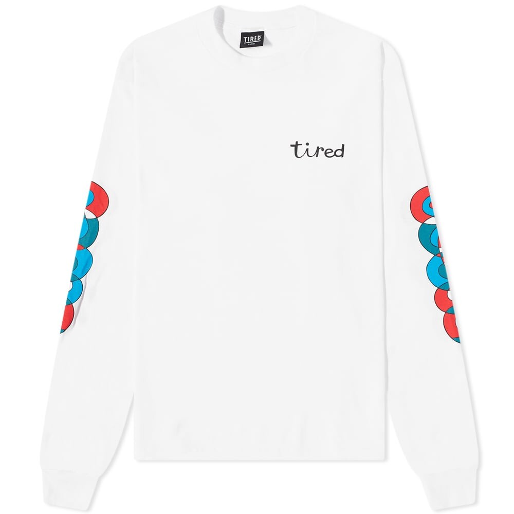 

Футболка Tired Skateboards Wobbles Long Sleeve Tee, Белый