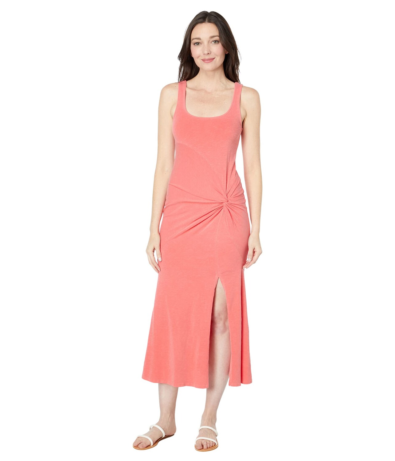 

Платье SUNDRY, Twist Front Sleeveless Dress in Cotton Spandex