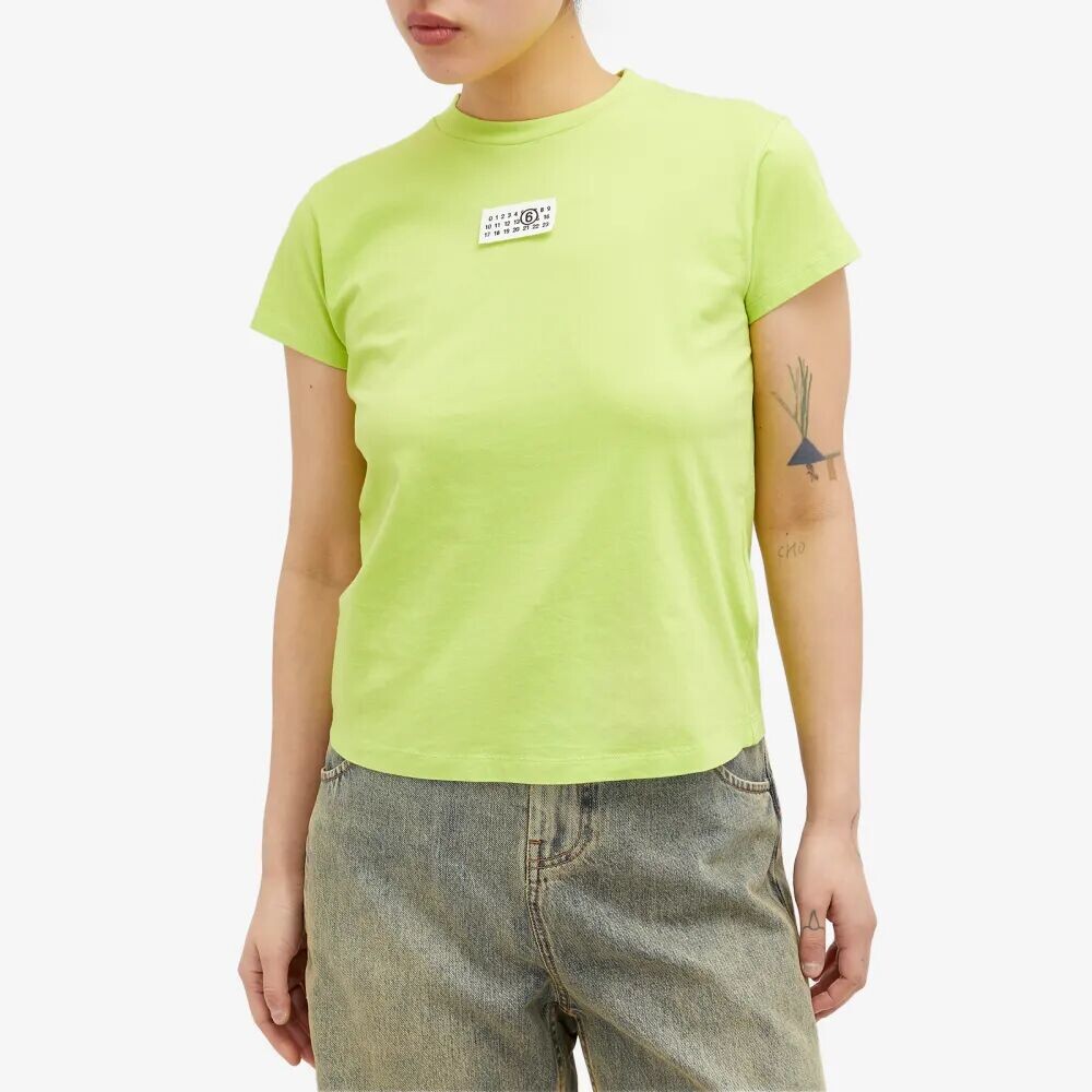 

Mm6 Maison Margiela Детская футболка с логотипом, зеленый