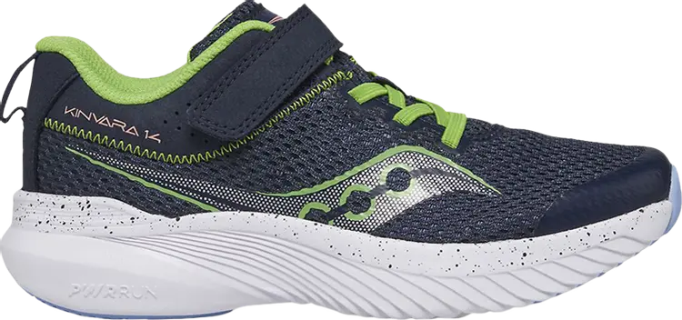 

Кроссовки Saucony Kinvara 14 A/C Big Kid Navy Green, синий