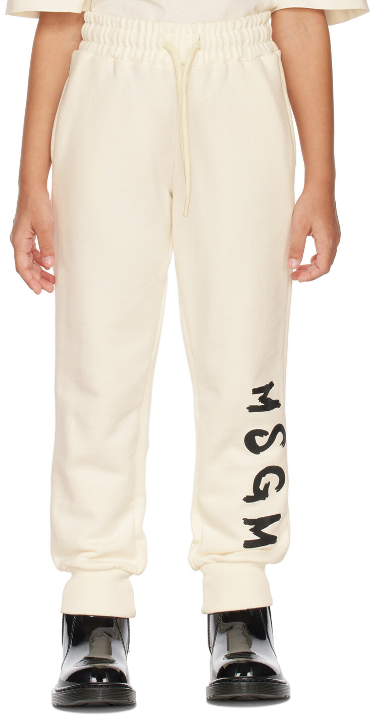 

Детские спортивные штаны с принтом Off-White MSGM Kids