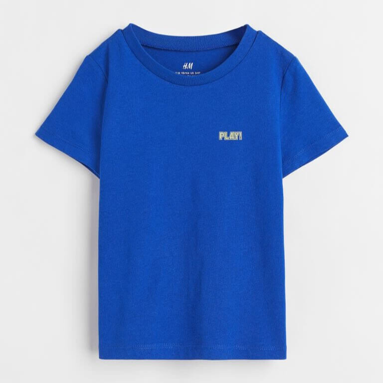 

Хлопковая футболка H&M Play!, синий