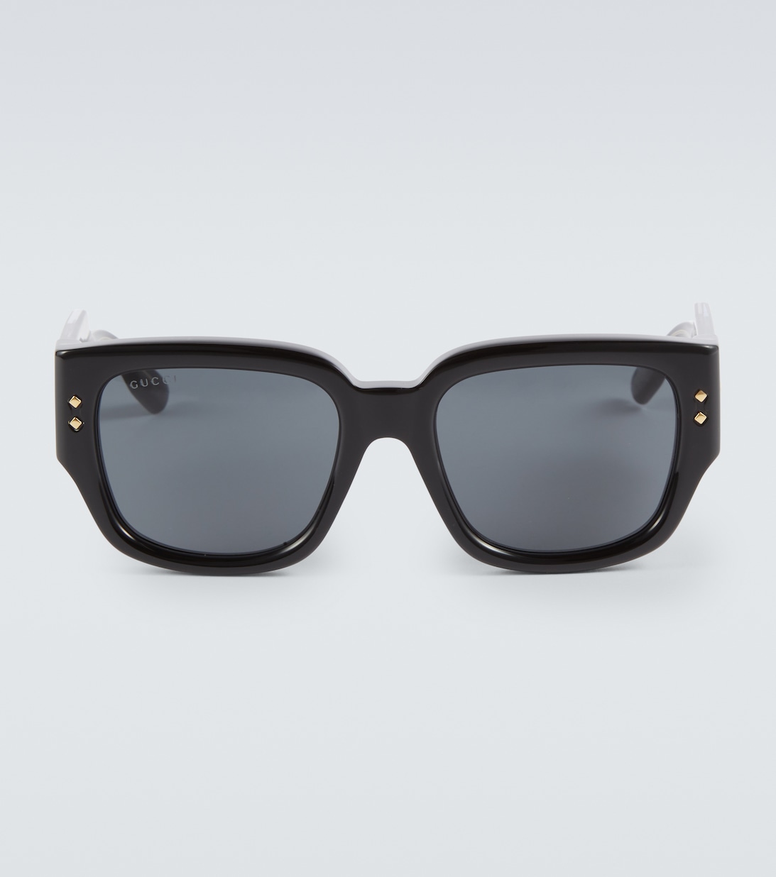 Квадратные солнцезащитные очки Gucci, черный