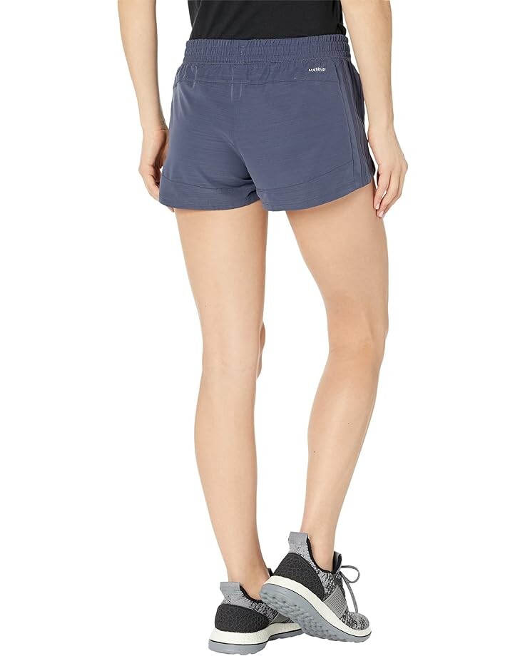 

Шорты Adidas Pacer 3-Stripes Woven Heather Shorts, цвет Shadow Navy