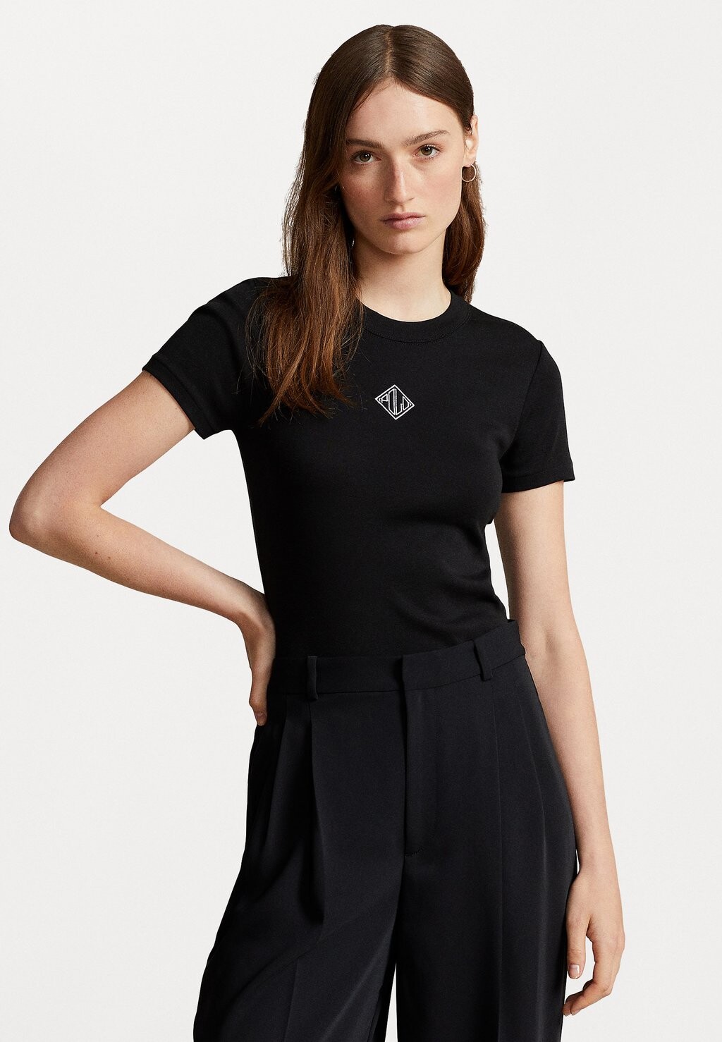 

Базовая футболка Short Sleeve Polo Ralph Lauren, черный