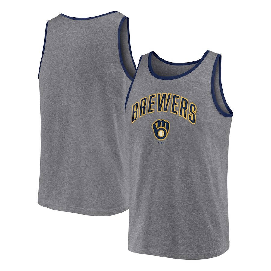

Майка Fanatics Branded Milwaukee Brewers, серый