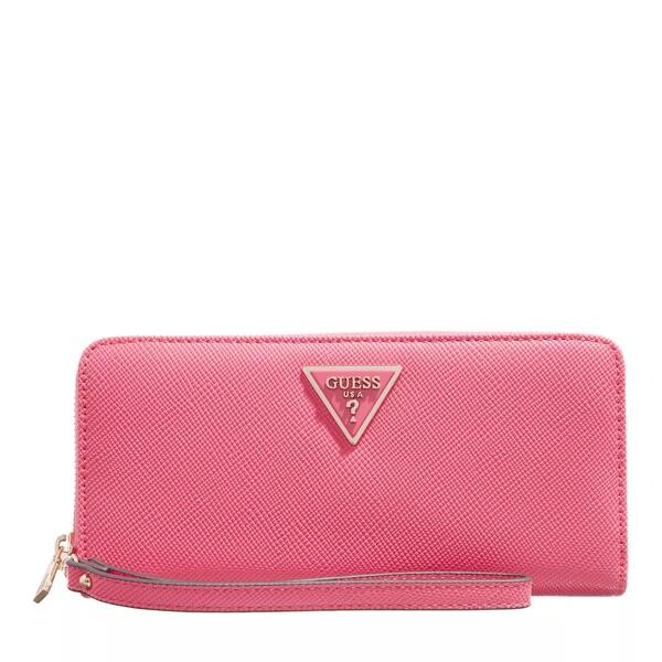 

Кошелек laurel slg large zip around Guess, розовый
