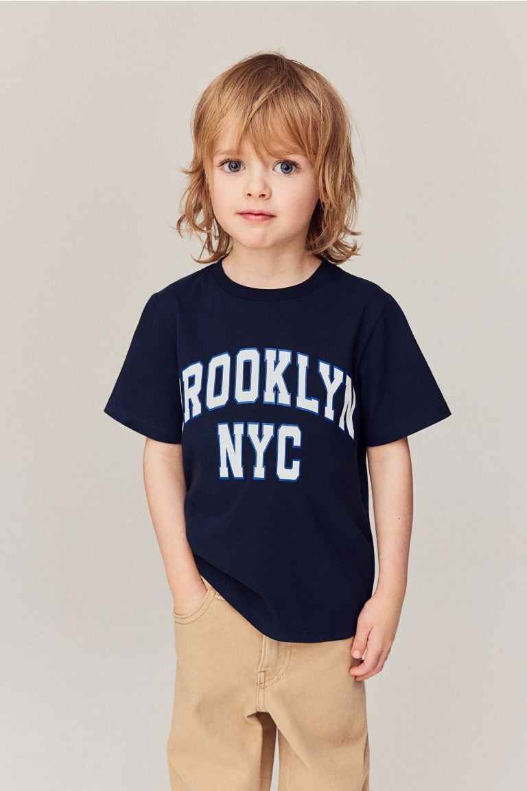 

Футболка с принтом H&M, синий