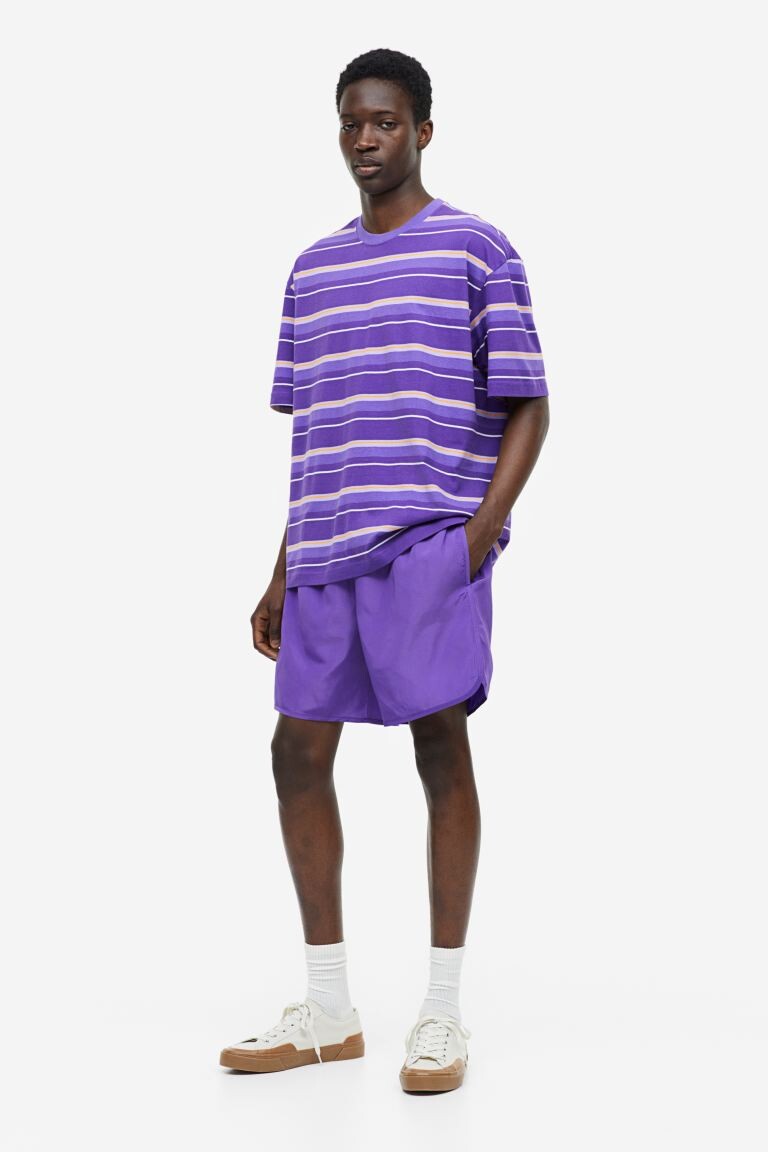 

Хлопковая футболка свободного кроя H&M