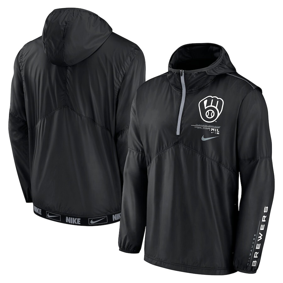 

Ветровка Nike Milwaukee Brewers, черный