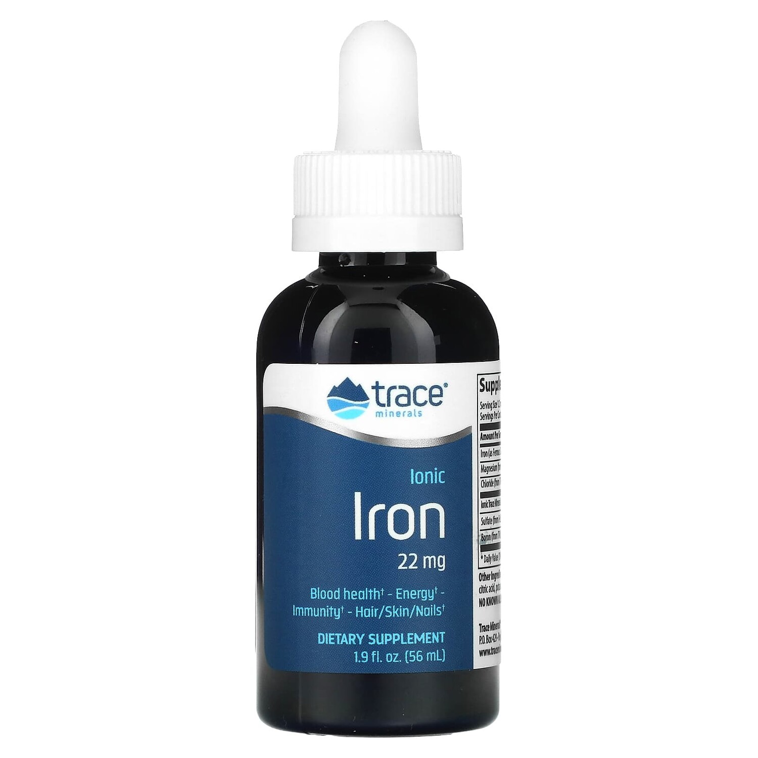 

Ионизированное железо, 22 мг, 56 мл (1,9 жидк. унции), Trace Minerals
