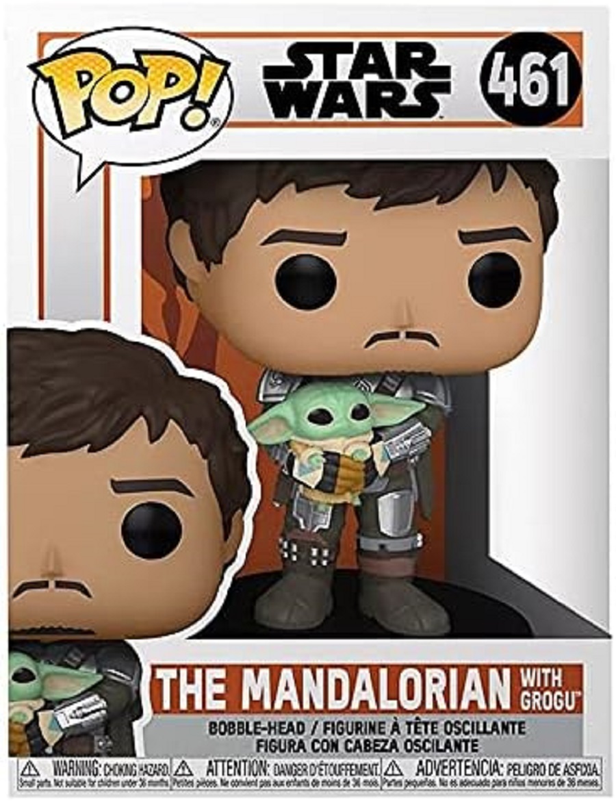 Фигурка Funko POP! Star Wars: The Mandalorian - Din Djarrin Holding Grogu фигурка funko pop star wars mandalorian mandalorian w grogu