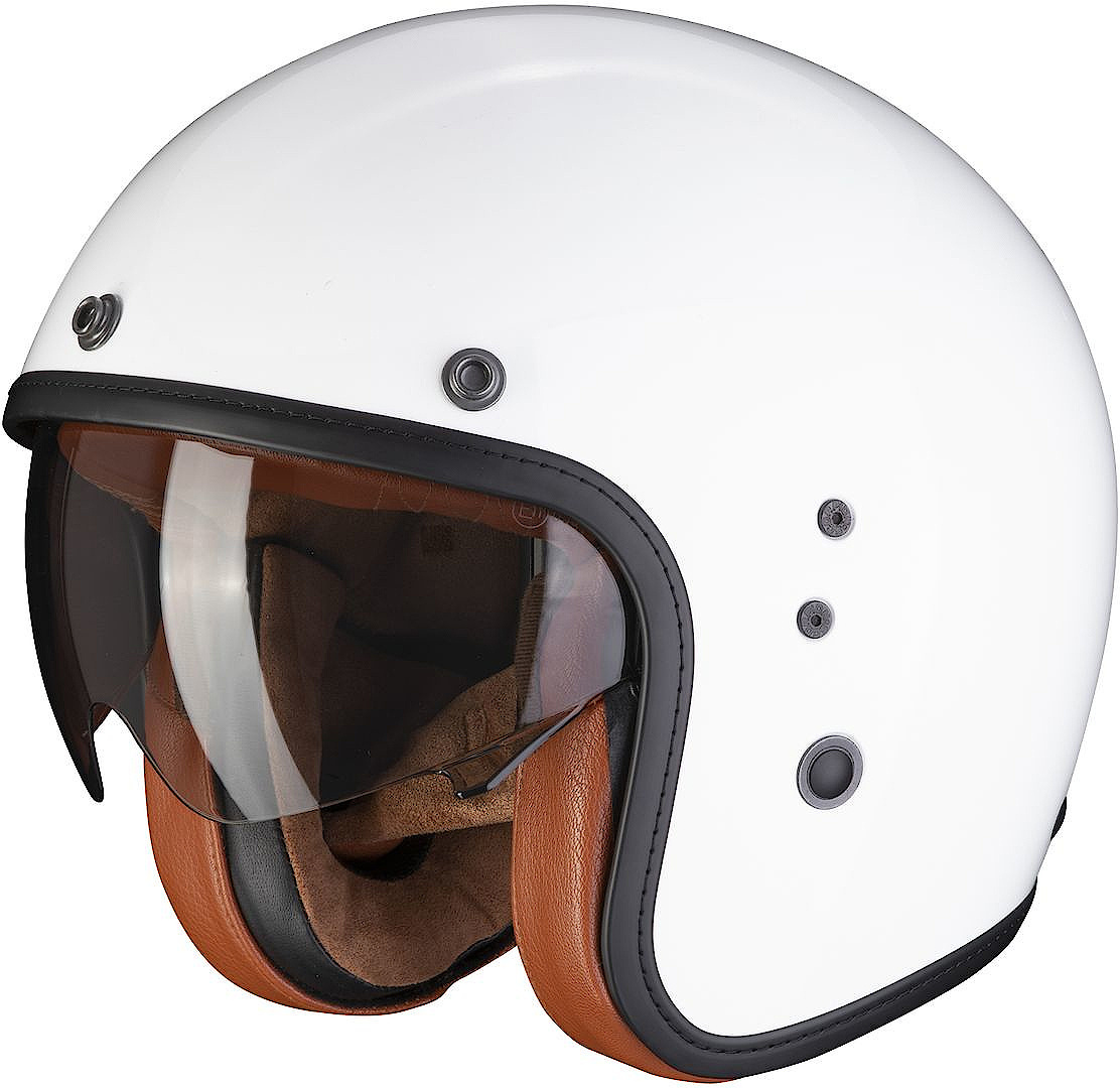 Шлем мотоциклетный Scorpion Belfast Evo Luxe, белый