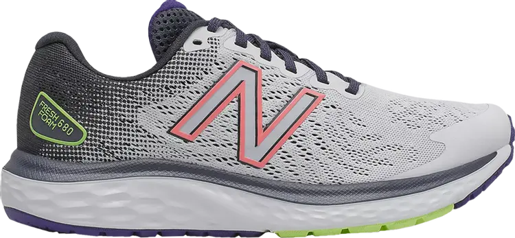 

Кроссовки New Balance Wmns Fresh Foam 680v7 Wide 'Arctic Fox Outerspace', серый