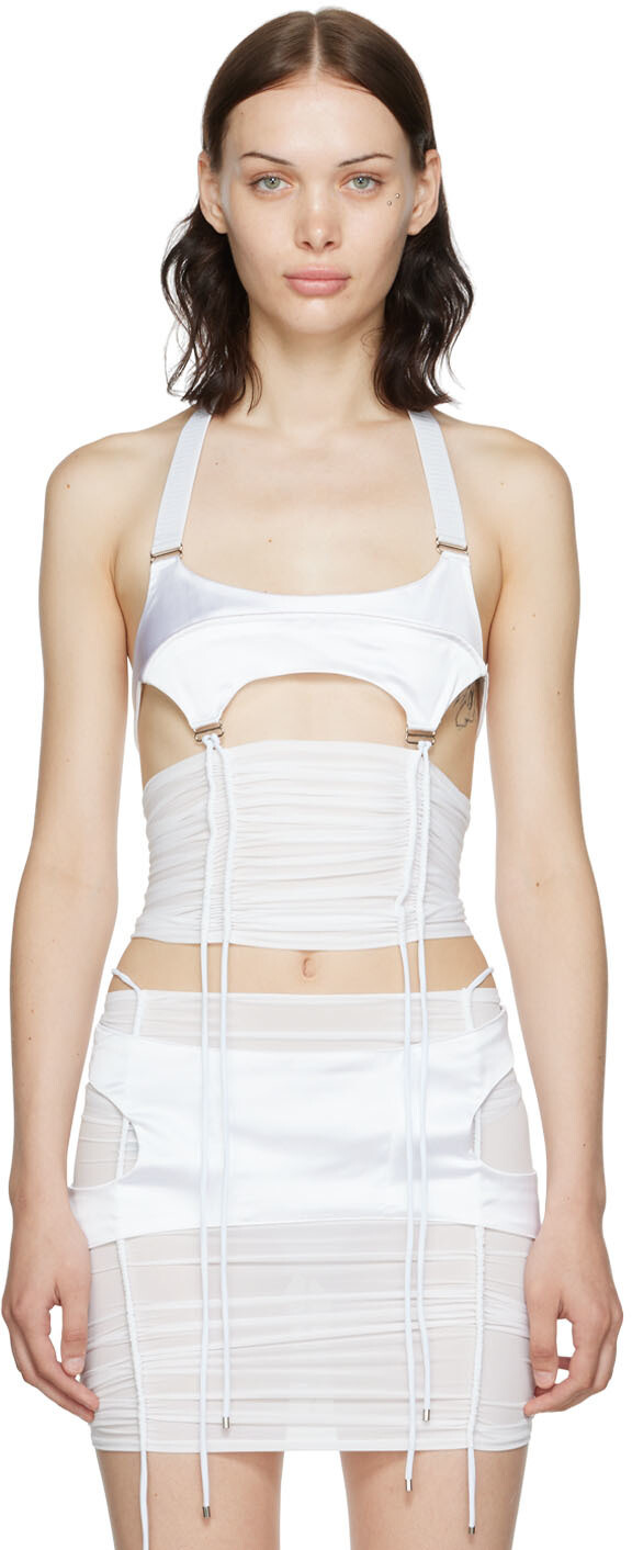 

Эксклюзивная белая майка SSENSE Spacer ORIENS