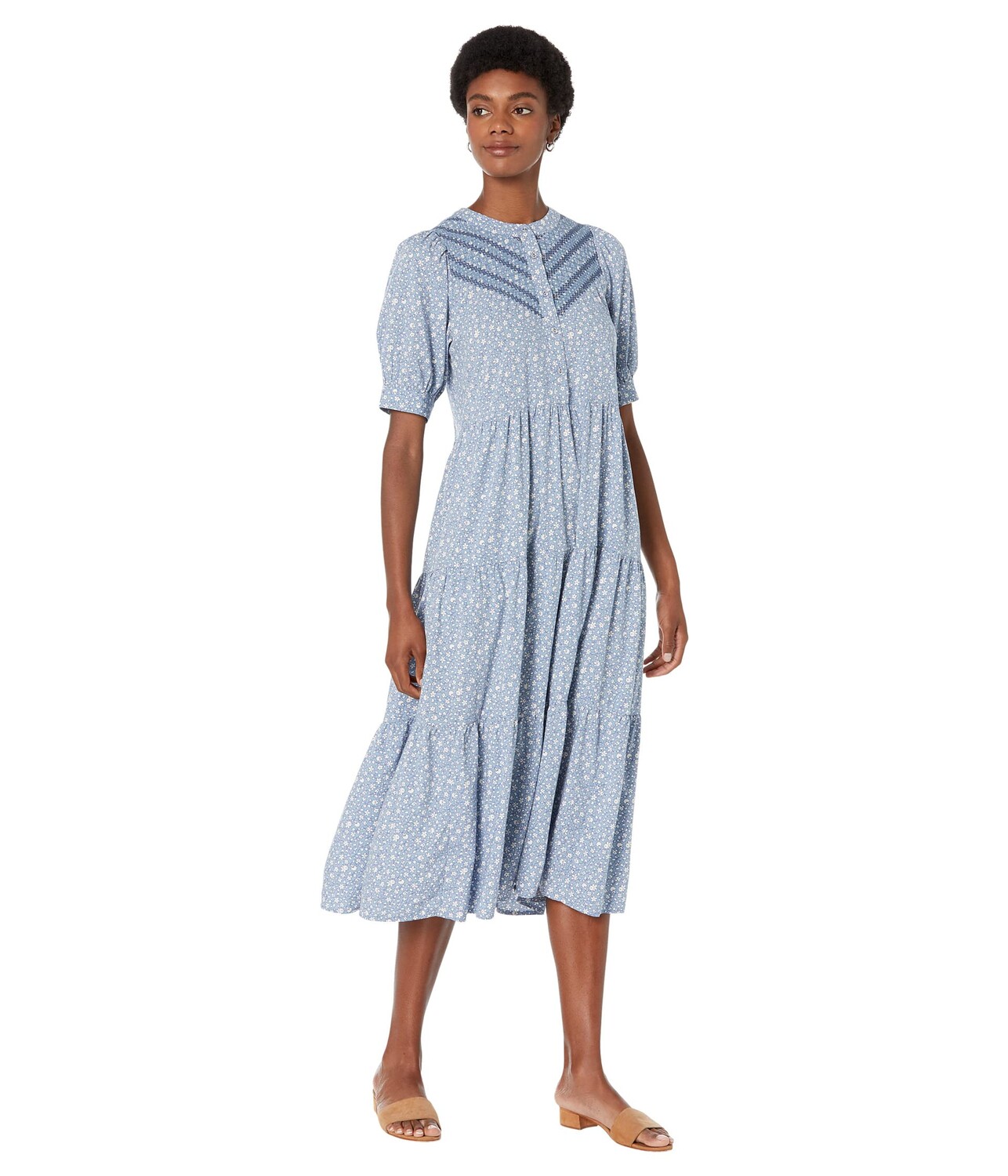 

Платье Madewell, Embroidered Midi Dress in Cottage Garden