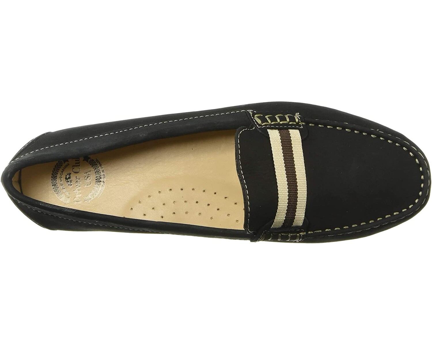 

Лоферы Women's Leather Made in Brazil Grow Gain Ribbon Detail Driver Moc Loafer Driver Club USA, черный