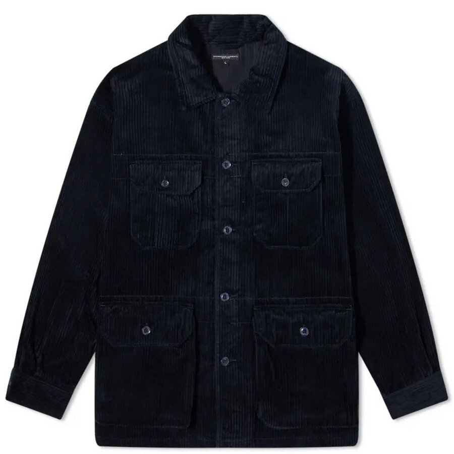 

Вельветовая куртка-рубашка Engineered Garments Suffolk, темно-синий