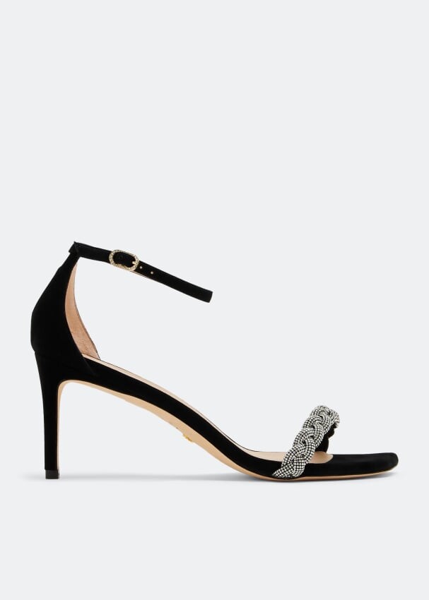 

Сандалии STUART WEITZMAN Nudistcurve Highshine sandals, черный