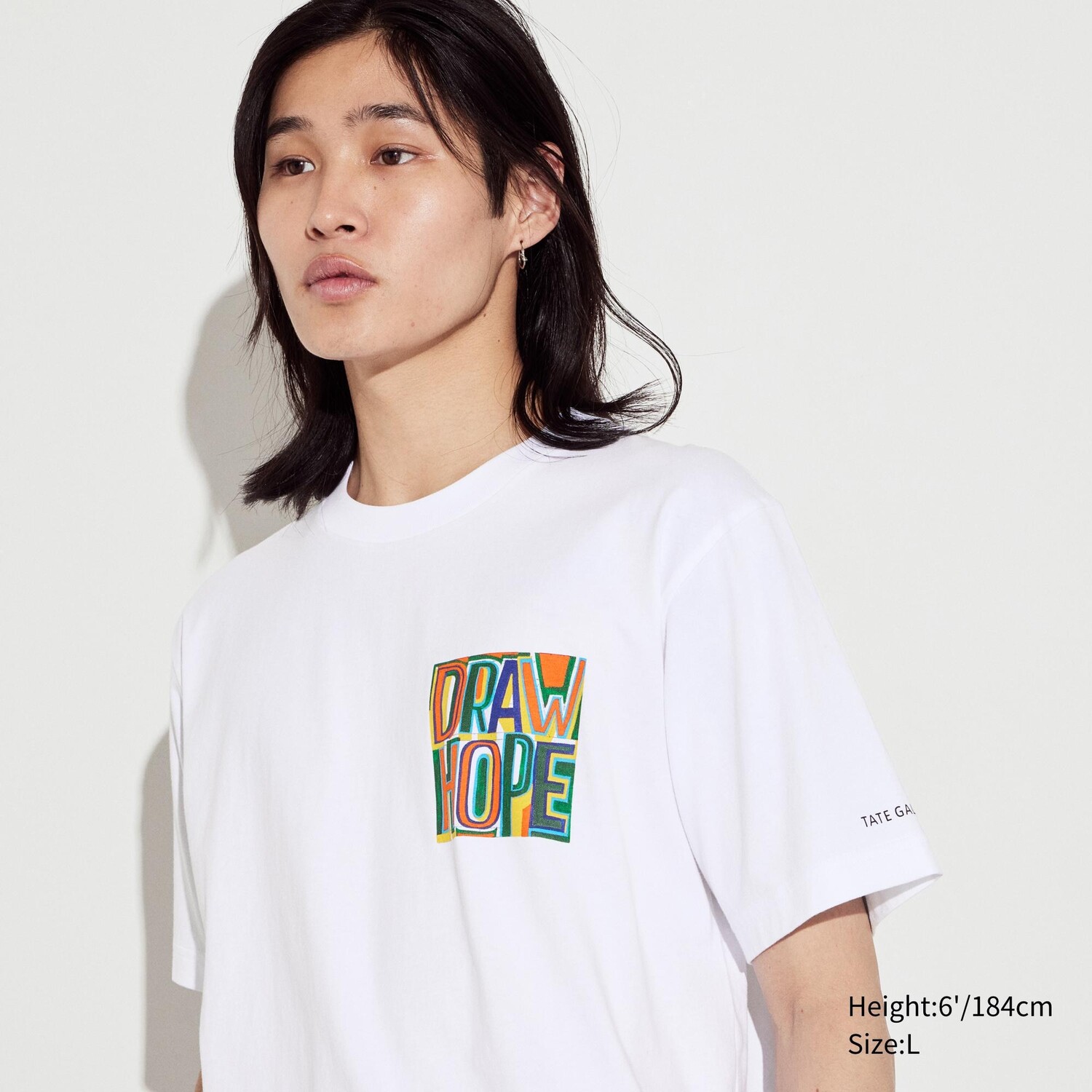 

Футболка Uniqlo Tate Gallery с коротким рукавом и рисунком, белый