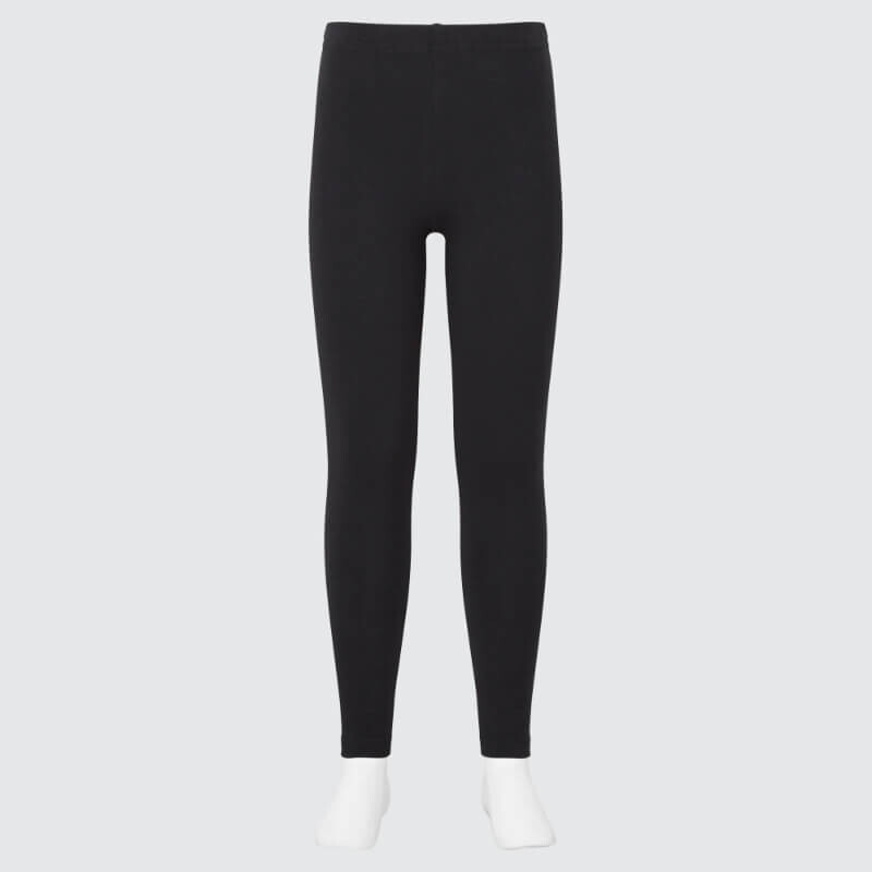 Леггинсы Uniqlo Girls Cotton, черный