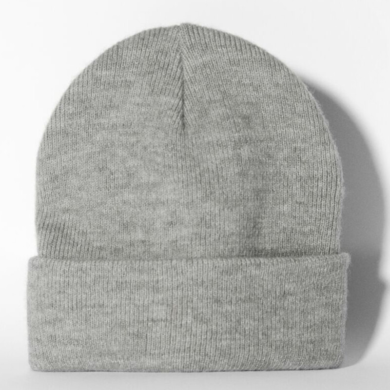 

Шапка-бини Bershka Basic, серый