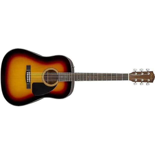 

Fender CD-60 Dreadnaught Acoustic с футляром, Sunburst 0970110232