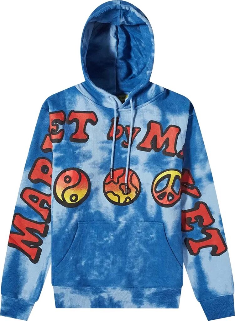 

Худи Market Cali Lock Gradient Tie Dye Hoodie 'Blue Tie Dye', разноцветный