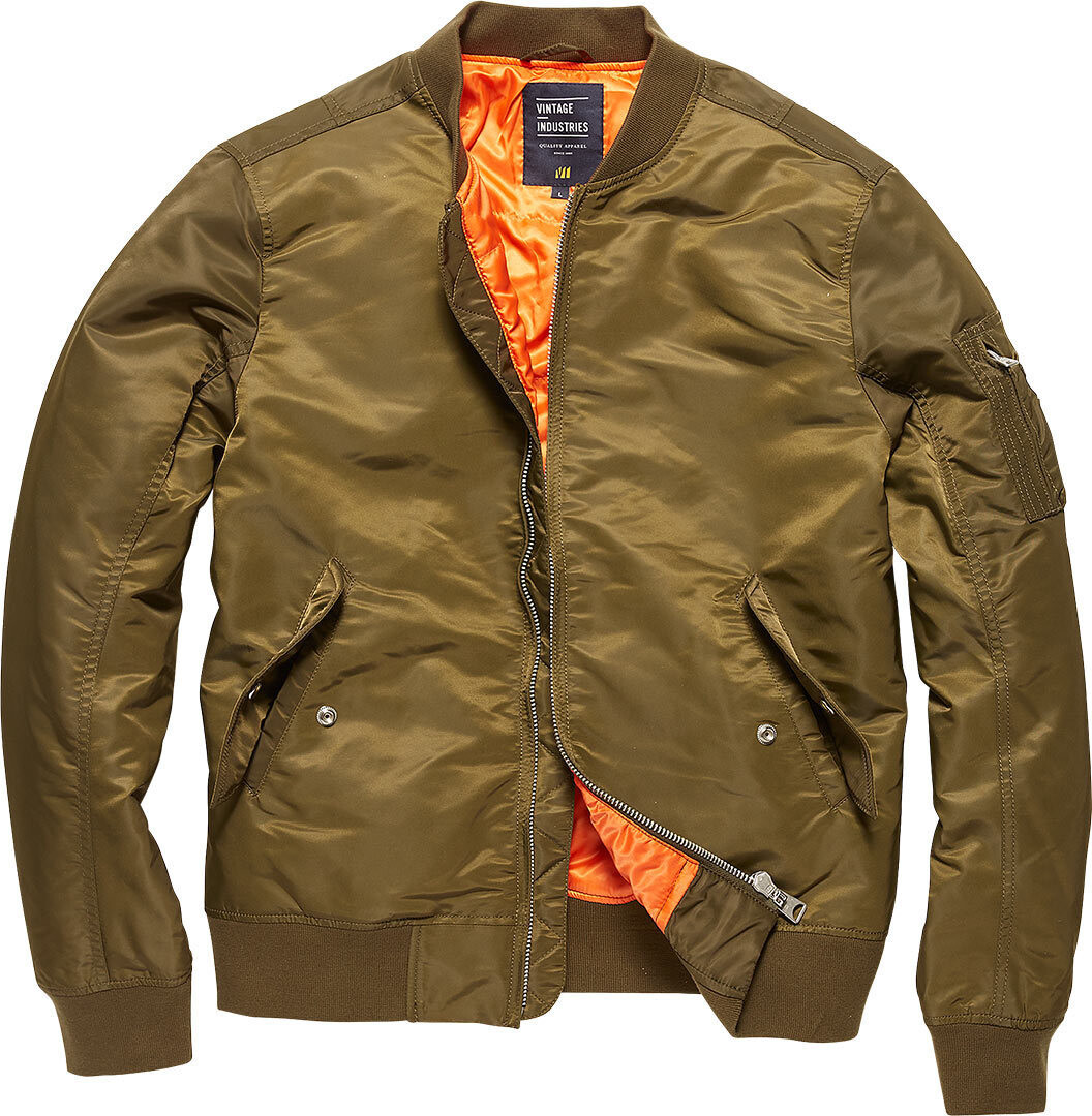 

Куртка Vintage Industries Welder MA1, зеленая