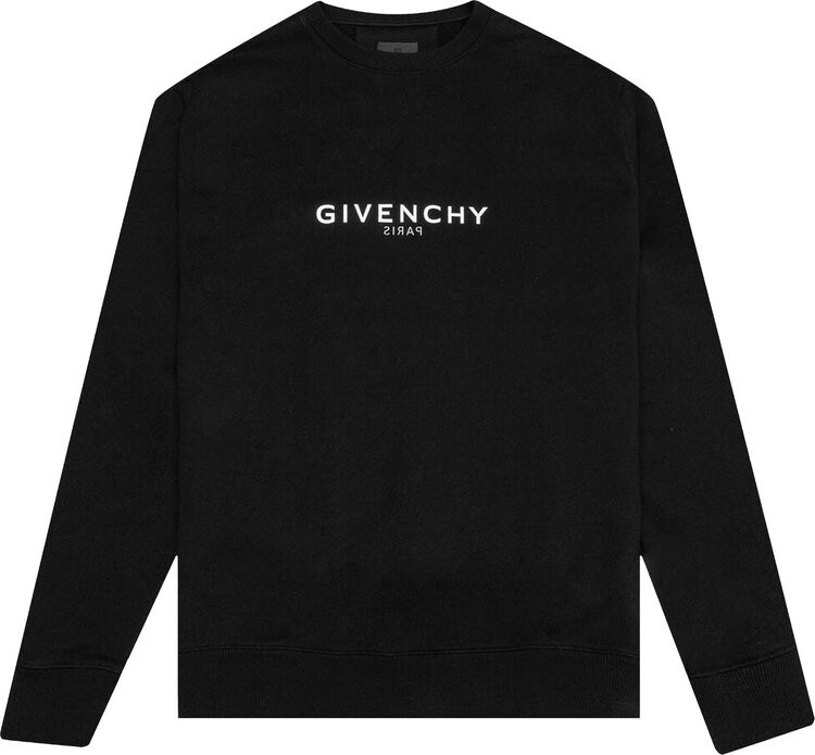 

Толстовка Givenchy Classic Fit Sweatshirt With Reverse Print 'Black', черный