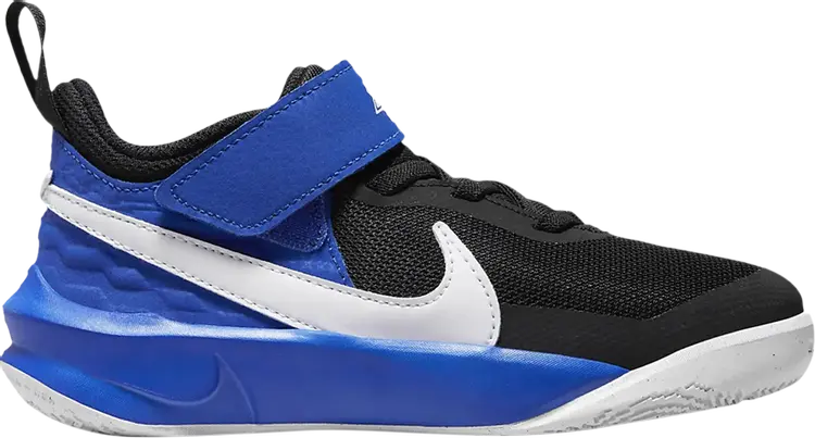 

Кроссовки с застежкой Nike Team Hustle D10 PS, черно-синий