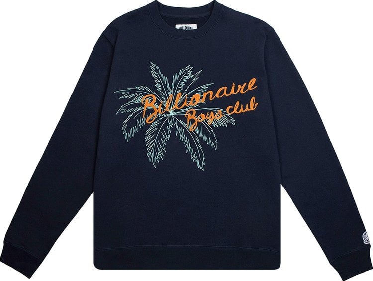 Толстовка Billionaire Boys Club Topia Crewneck 'Navy', синий - фото