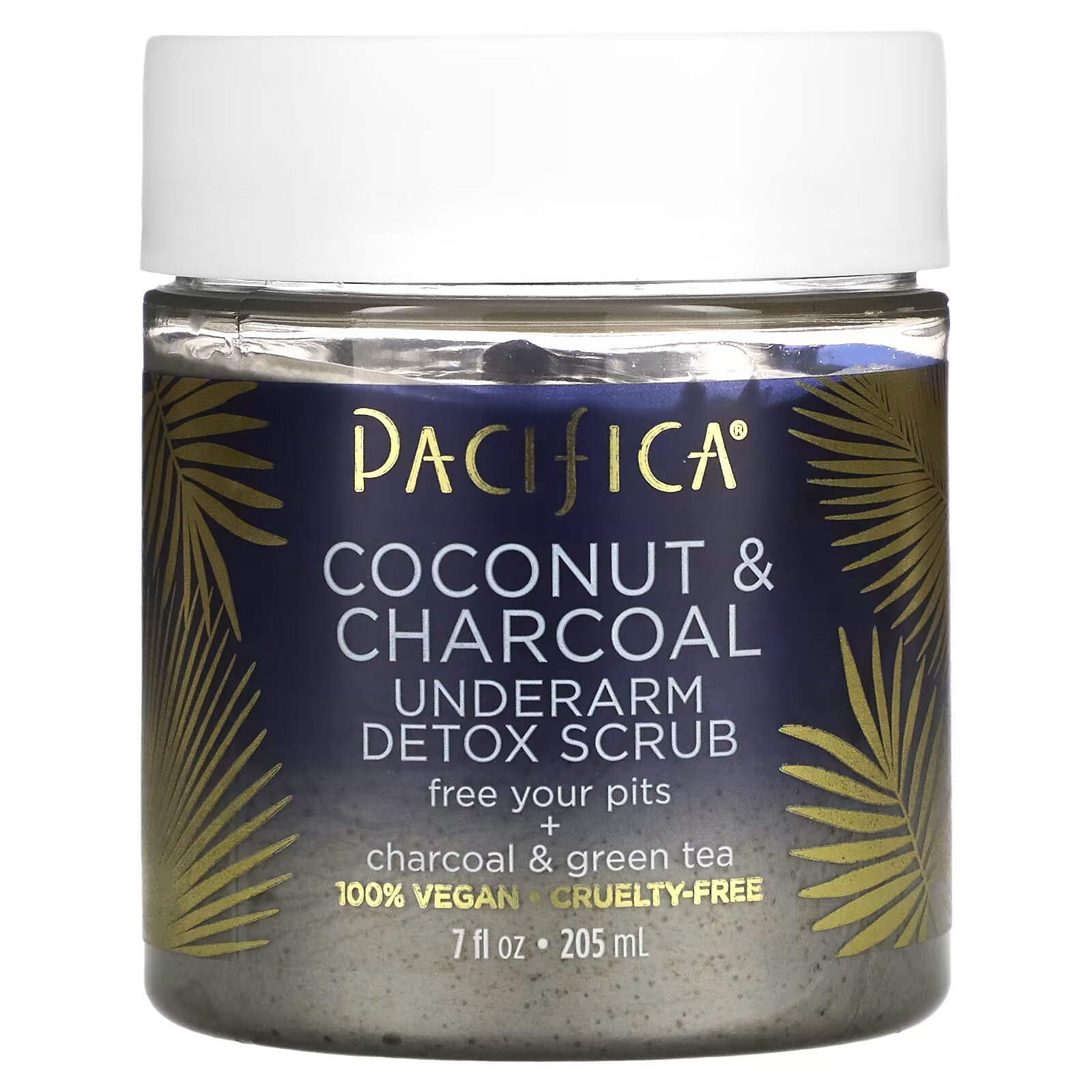 Детокс-скраб для подмышек Pacifica Coconut & Charcoal, 205 мл pacifica кокос и древесный уголь скраб для подмышек с эффектом детоксикации 205 мл 7 унций