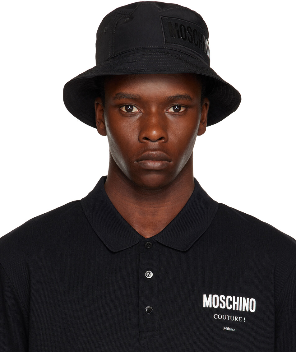 

Черная техническая панама Moschino