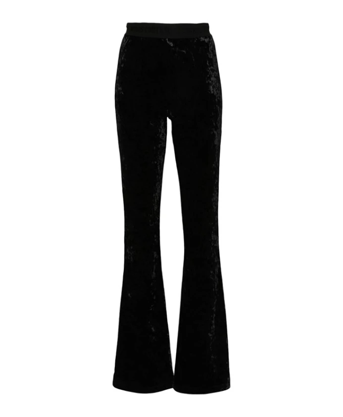 

Широкие брюки с логотипом на талии Versace Jeans Couture, черный