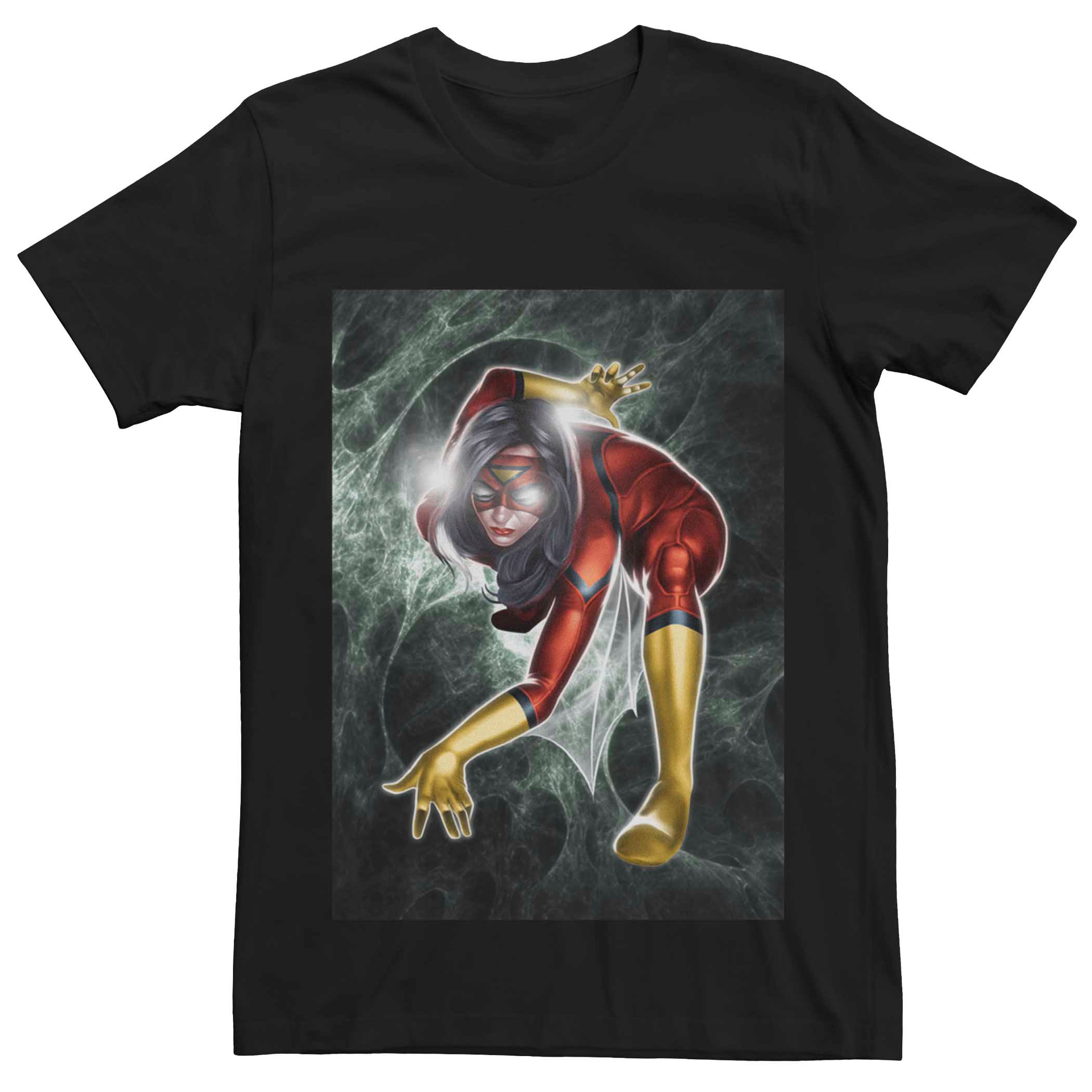 Мужская футболка с портретом в позе женщины-паука Marvel's Licensed Character
