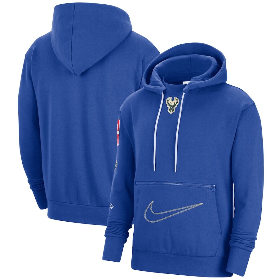 

Пуловер с капюшоном Nike Milwaukee Bucks, роял