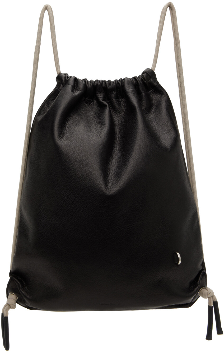 

Черный рюкзак на шнурке Rick Owens
