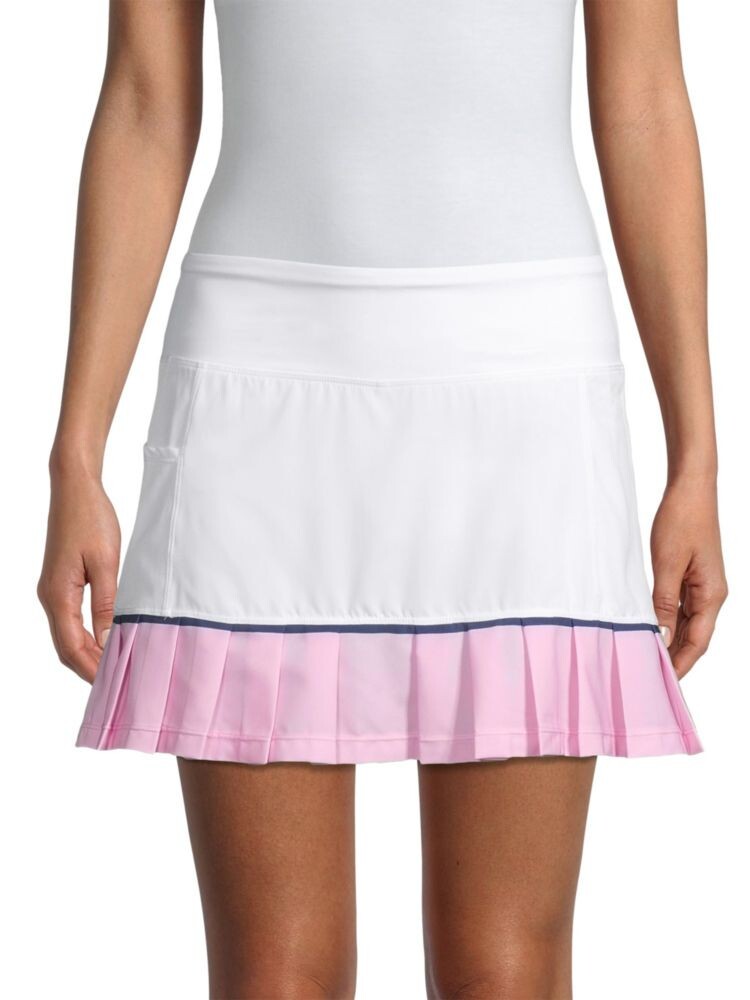 

Плиссированная юбка с заниженной талией Addison Bay, цвет White Navy Pink
