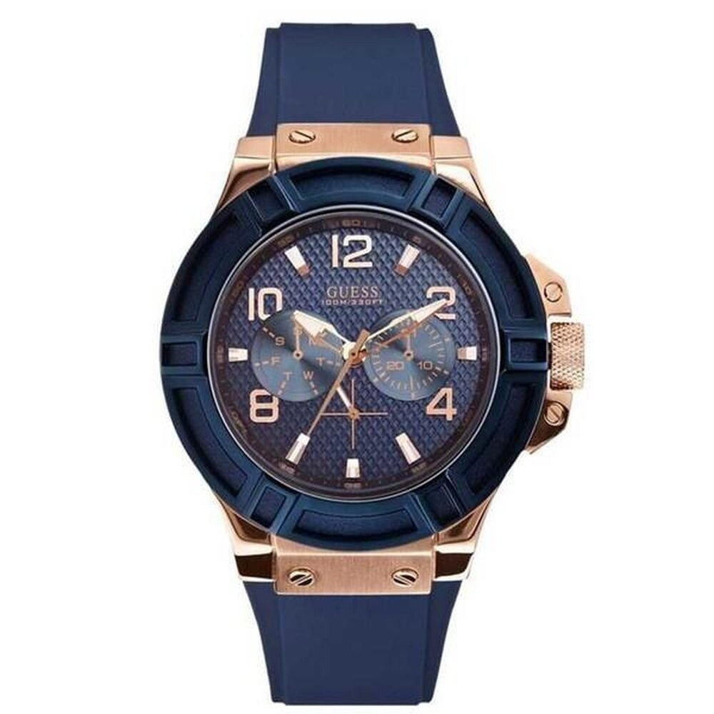 

W0247G3 силиконовые часы Guess, синий