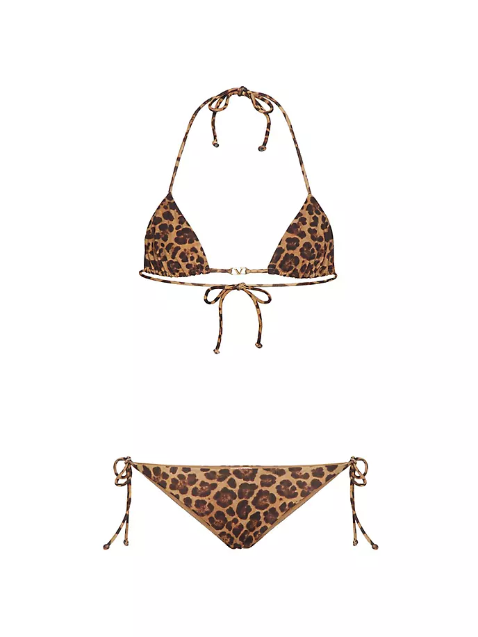 

Бикини из лайкры Animalier Valentino Garavani, цвет animal print