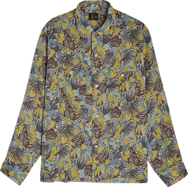

Рубашка Needles Cut-Off Bottom One-Up Shirt 'Brown /Yellow', коричневый